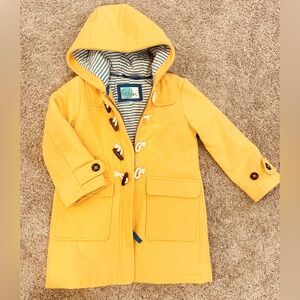 Mini Boden Hooded Duffle Coat Size 4-5Y 110cm Yellow